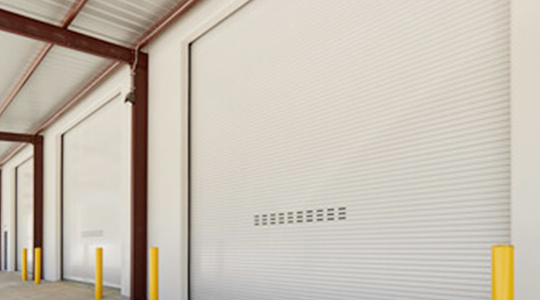 White 400HP series door at a warehouse White 400HP series door at a warehouse