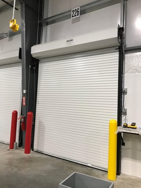 Slat Door Interior on Loading Dock