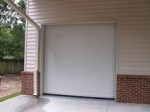 Rolling Steel Door on Residential building