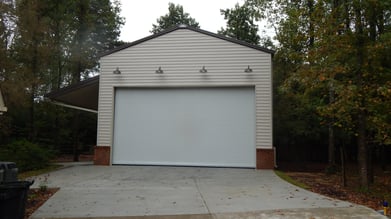 Insulated Rolling Steel Door on Garage