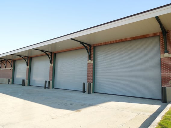 Insulated Rolling Door on Industrial Building