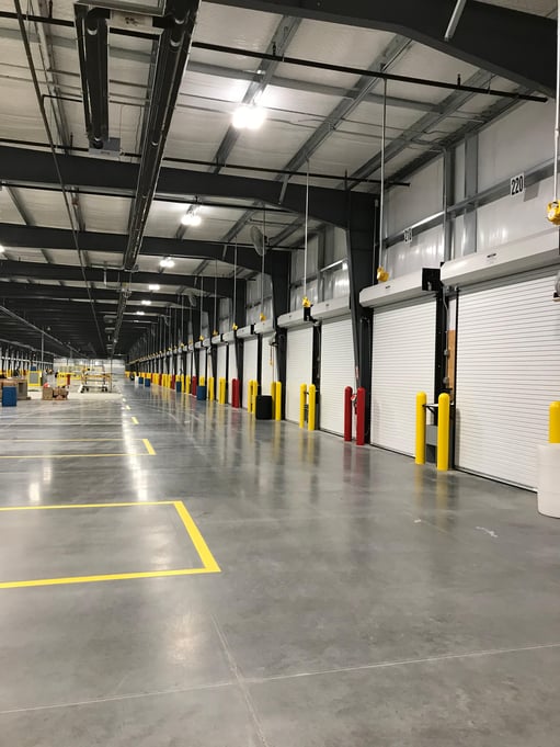 Rolling Doors inside Freight Terminal